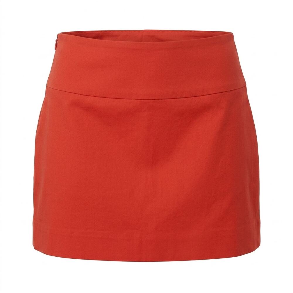 Express Design Studio Red Stretch Lined Mini Skirt Women Size 8